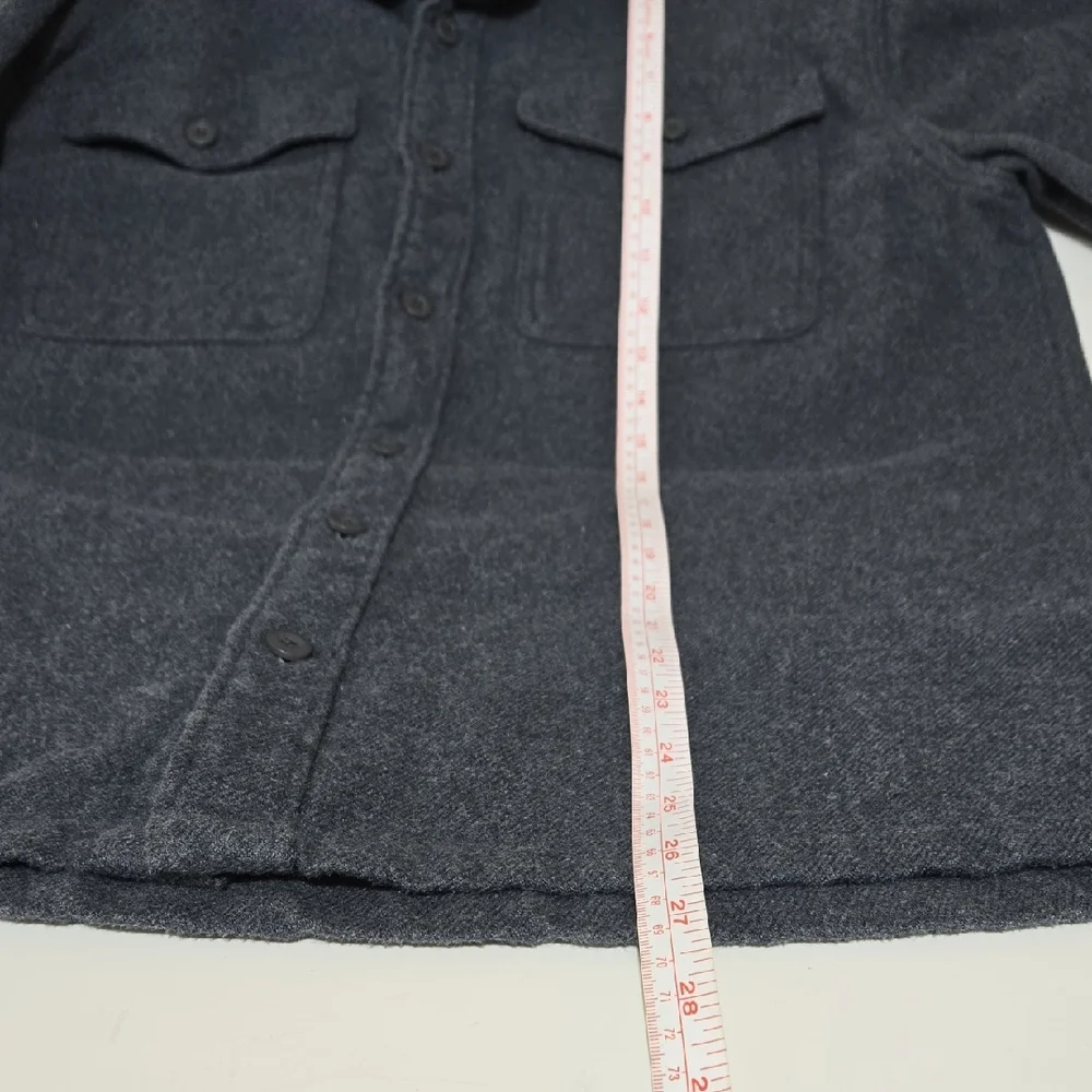 Patagonia Better Sweater Shirt Jacket Men’s M Charcoal Gray Organic Cotton